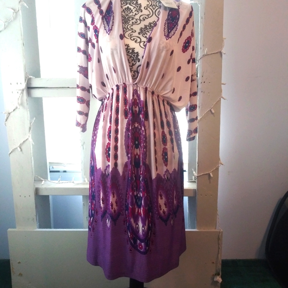 NWT Relax by Exist 2X purple dress/cover up